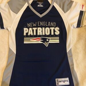 Majestic New England Patriots Navy, White & Gray Girls Jersey